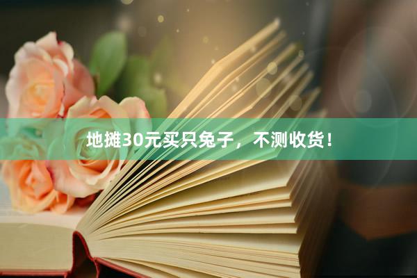 地摊30元买只兔子，不测收货！